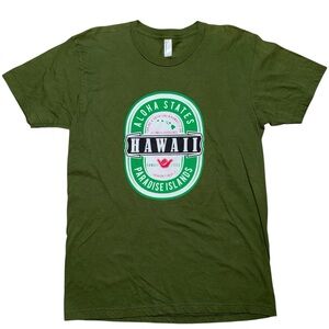 American Apparel Green Hawaii Paradise Tee